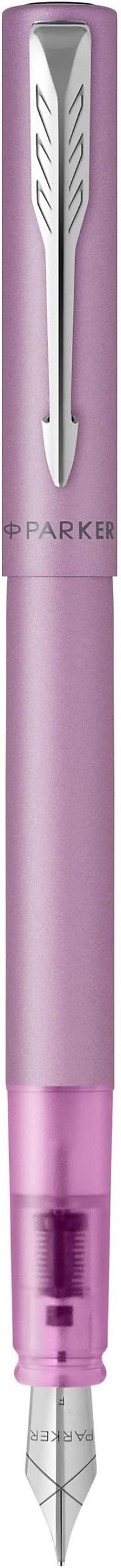 Parker Vector XL Fountain Pen Metallic Lilac Lacquer Brass Medium Nib