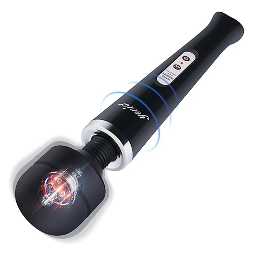 YEVIOR Cordless Personal Electric Massager Wand with 10 Powerful Pulse  Settings, Rechargeable Handheld Back Vibrating Massager for Deep Muscles  Pain Relief (Black) in Dubai - UAE