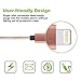 iPhone Cable,Aonsen 4Pack 3FT 6FT 6FT 10FT Nylon Braided Cord 8 Pin to USB Lightning Charger for iPhone 7/SE/5/5s/6/6s/6 Plus,iPad Air/Mini,iPod,Compatible with iOS10(Rose Gold)