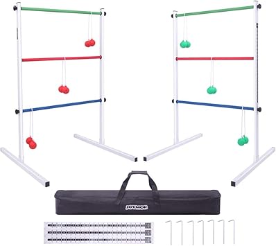 Amazon Joymor アップグレードラダートスゲームセット 金属製 ラダーボールゲームセット ボール6個付き キャリーケースとスコアトラッカー パーティー テールゲート キャンプ用 Joymor アウトドア