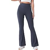 YEOREO Women's Mini Flared Workout High Waist No Front Seam Yoga Legging Pants