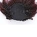 Lacerhair Afro Kinky Curly Human Hair Ponytail Hair Extensions 3C 4A 4B Coily Natural Remy Clip in Drawstring Ponytail Puff Hair One Piece For Black Women 10-20 inch (14 inch, 1B/99J Afro CUrly)