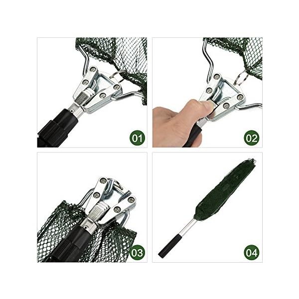 XUNMA-Fishing-Landing-Net-with-Telescoping-Pole-Handle67-Inch