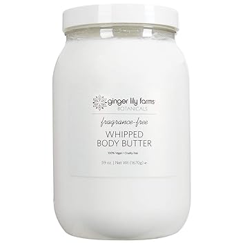 Amazon Com Ginger Lily Farms Botanicals Whipped Body Butter For Dry Skin Ultra Hydrating 100 Vegan Cruelty Free Fragrance Free 59 Ounces Beauty