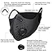 MoHo Dust Mask, Upgrade Version Activated Carbon Dustproof Mask Windproof Foggy Haze Anti-Dust Mask Motorcycle Bicycle Cycling Ski Half Face Mask for Outdoor Activities (Gray+3 Extra Filter)
