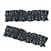 EFORLED Mens 1920s Accessories Gangster Stripe Vest Set - Gangster Spats,Armbands,Pre Tied Bow Tie,Black,XL1