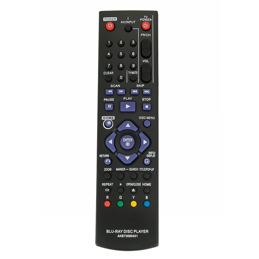 Amazon.com: AKB73095401 Replaced Remote Control Applicable for LG BD611  BD555 BD550 BD620C BD630C BD640C Blu-ray Disc DVD Player: Home Audio &  Theater