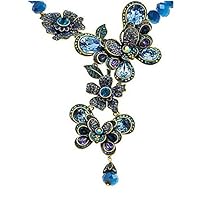 Heidi Daus Swarovski Crystal Drop Necklace ~ The Dance of The Butterflies