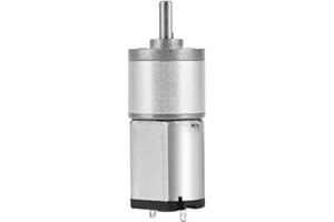 Hyuduo 6V 12V 16GA030 High Gear Motor, Metal Gear Low Speed Motor for Smart Car Electronic Lock Electric Toy Car Children Mot