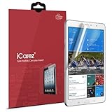 iCarez [HD Clear] Screen Protector for Samsung Galaxy Tab Pro 8.4 [ Unique Hinge Install Method with Kits ] Easy Install with Lifetime Replacement Warranty [2 Pack] - Retail Packaging