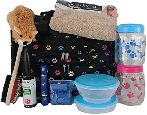 Dog Travel Bag - Prepacked Duffel Bag Includes 10 Other items