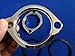 Chrome Exhaust Flange Kit With Tapered Gaskets Harley Evolution 1985 Up