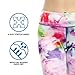 SOUTEAM Womens Yoga Leggings with Pocket Lightweight Fitness Pants, Watercolor White, Medium