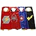Zaleny Superhero Capes and Masks Costumes for Kids Set of 4