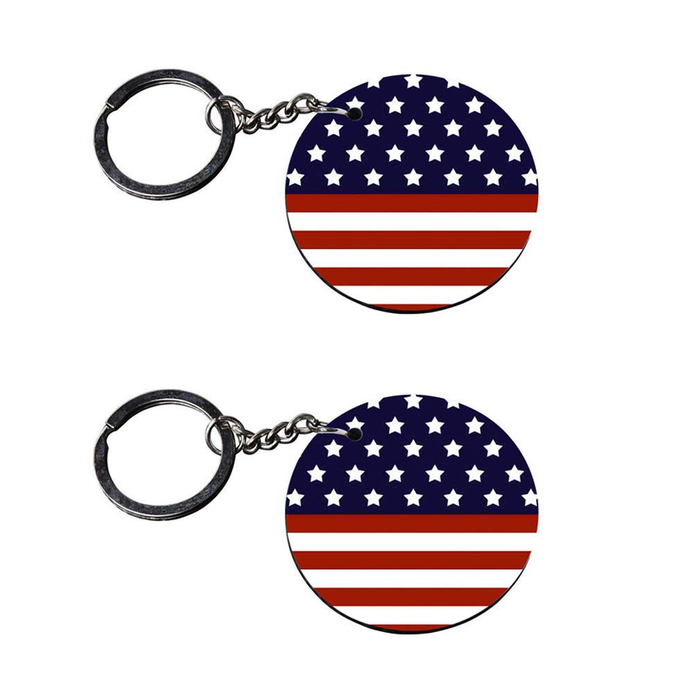Anuman007 american flag keychains keychain for girls customized