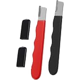 2 Pack Garden Tool Sharpener, Tungsten Carbide Blade Sharpener for Pruning Shears Scissors, Pocket Knife Sharpener, Portable Multi-Purpose Sharpening Tool