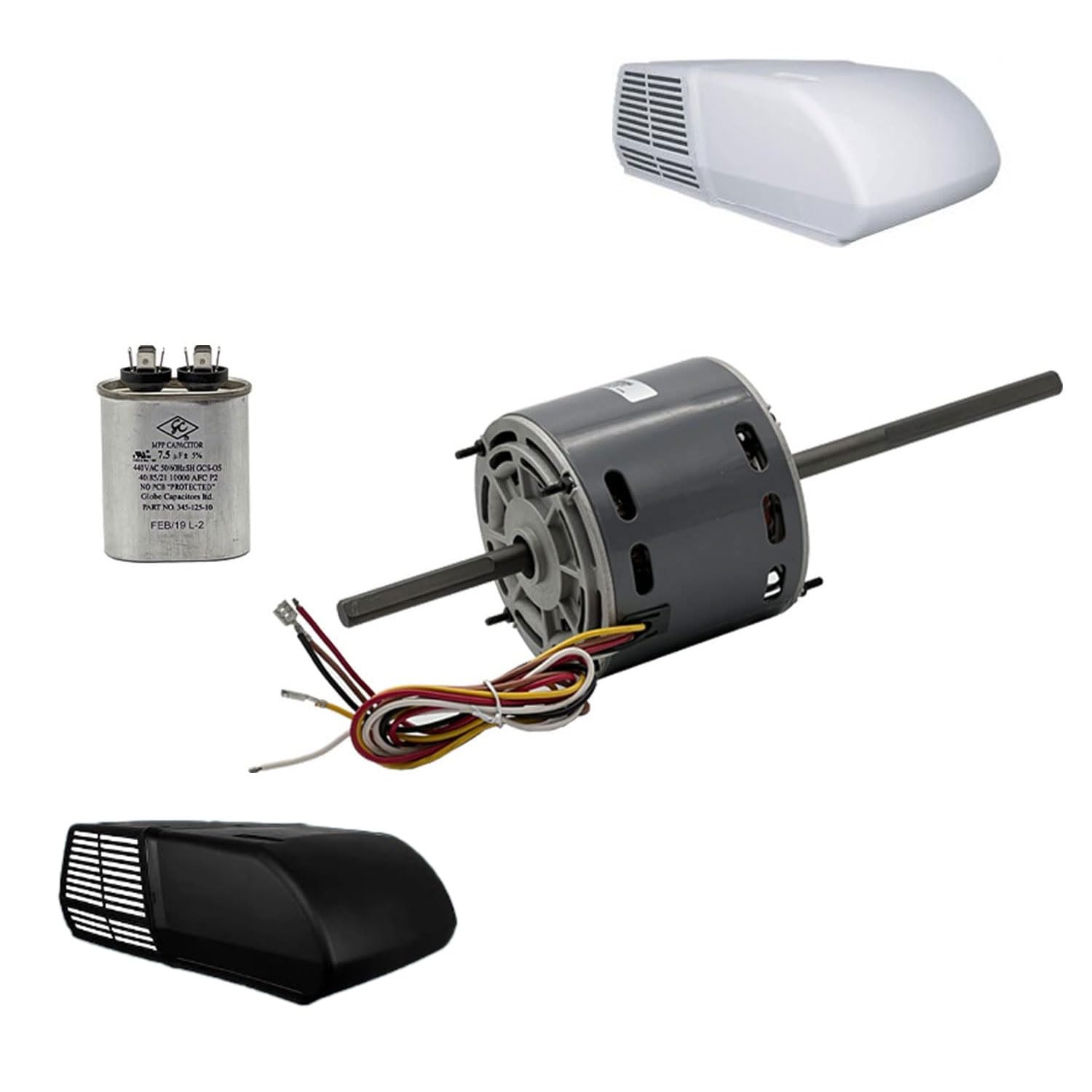 Photo 1 of [D1092 OEM Mania] D1092 Produced by FASCO Motor (1468-3069, 7184-0156, 7184-0432) Replacement for Coleman Mach AC Motor with a Capacitor - 1/3 HP, 115 Volts, 1675 RPM, 2 Speed, 3.4 Amps, Double Shaft