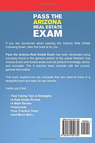 Pass The Arizona Real Estate Exam The Complete Guide To Passing The Arizona Real Estate Salesperson License Exam The First Time Martin Kenneth 9781974451739 Amazon Com Books
