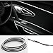 YIJINSHENG Auto 3D 5m interior Decorative thread sticker Automobile Insert type Dashboard Decoration Strip DIY Car Styling (Silver)