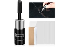 POOUTY Cracks Gone Glass Repair Kit, 2024 New Windshield Chip Crack Repair Kit Chipped Windshield Repair Kit, Car Glass Repair Fluid Kit Window Crack Repair Liquid Kit for Fix Chips Cracks Resin (1 Pc)