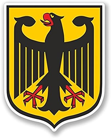 Decal Flags USA Coat of Arms German Eagle 4" Wide Sticker Sticker - Sticker Graphic - for Cars, Windows, Trucks, Bumpers etc