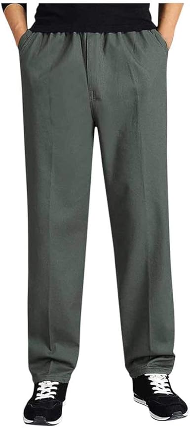 flannel lined elastic waist pants