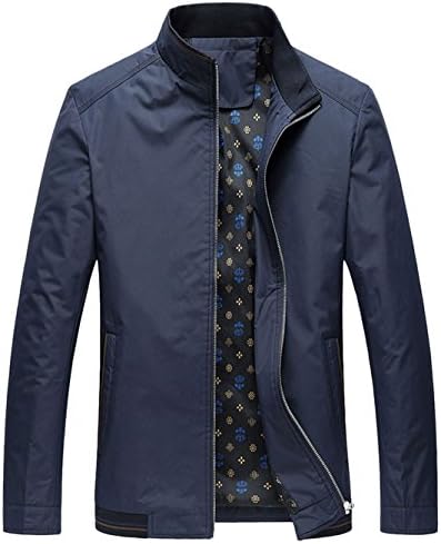 Mens Casual Softshell Full Zip Lightweight Bomber Jacket