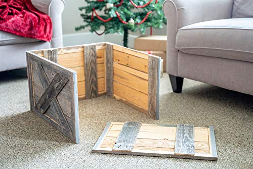 BarnwoodUSA | Christmas Tree Collar | Natural Weathered Gray | Farmhouse Tree Box | Wood Tree Skirt | Rustic | Decorations | Home Accent | Vintage | 100% Reclaimed & Recycled Wood | 4 Sides - Thumbnail 7