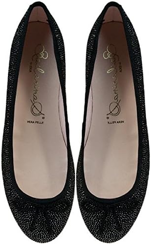 Bailarinas EMMA PLA Silver Shimmer Ballerina Flat for Women