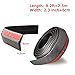 CUagain Universal Front Bumper Spoiler, 8.2Ft/250Cm Universal Carbon Fiber Bump Clips Body Trim Splitter Spoiler Side Skirt for Car Truck