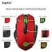 inphic Wireless Mouse, Egonomic Rechargeable Gaming Cordless Mouse with USB Receiver for PC, Laptop, Computer, MacBook (Red Plating)