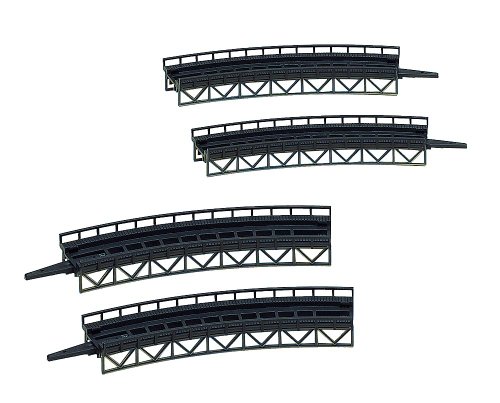 Faller 282905 4 Bridge Sections Curved 2 X R195Mm 2 X R225Mm