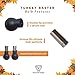 Turkey Baster - Stainless Steel with FREE Baster Syringe Injector & Cleaning Brush. Heat Resistant Silicone Bulb