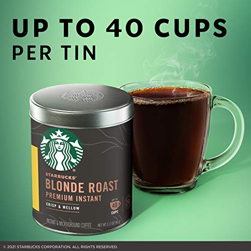 Starbucks Premium Instant Coffee — Starbucks Blonde Roast — 100