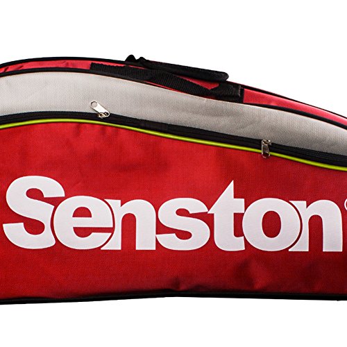Senston Badminton Racket Bag, Tennis Racquet Bag, Single Shoulder Racket Bag,6 Racquet Bag,Waterproof and Dustproof.(red)