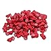 VintageBee 60 PCS Peg Hook Stop Lock for Prevent The Sweep Theft of Displayed Products on A Wire Peg, Plastic Red 6mm Security Lock, Retail Shop Anti-Theft Display Slatwall and Pegboard Hook Lock