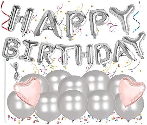 Happy Birthday Alphabet Balloons Banner Letter Foil Balloons 10