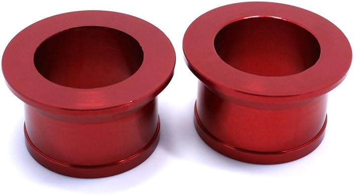 Billet Rear Wheel Hub Spacers For Honda CR125 CR250 CRF250R CRF450X CRF450R Red