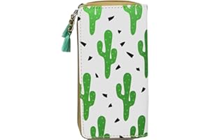 Timlee Cute Rainbow Unicorn Long Wallets Long Purse Green Cactus Wallets for Girls Christmas Gift(Cactus Green)