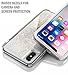 iPhone Xs Glitter Case, iPhone X Glitter Case, Poetic Cascade [Scratch Resistant Back] [Built-in Screen Protector] Flowing Liquid Case for Apple iPhone X (2017) /iPhone Xs (2018) - Iridescent Diamond