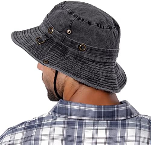 Wide Brim Boonie Hat, Mens Sun Hat 