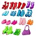 BeYumi 130 Pcs Doll Clothes Set for Dolls Include Random 16 Pack Party Gown Outfits + 10 Pairs of Shoes + 104 Pcs Doll Accessories for Various Doll, Great Gift for Girls