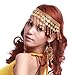 BellyLady Belly Dance Tribal Gold Coins Headband, Gypsy Jewelry