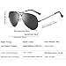 Joopin Classic Sunglasses for Women Men Metal Frame Mirrored Lens Designer Polarized Sun glasses UV400 Black Simple Package
