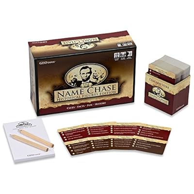 Buy Geotoys Name Chase Historical Figures History Trivia Game And Kids Learning Game For Kids Clue Game To Play For Points Trivia For Kids And Curious Grownups Too Online In