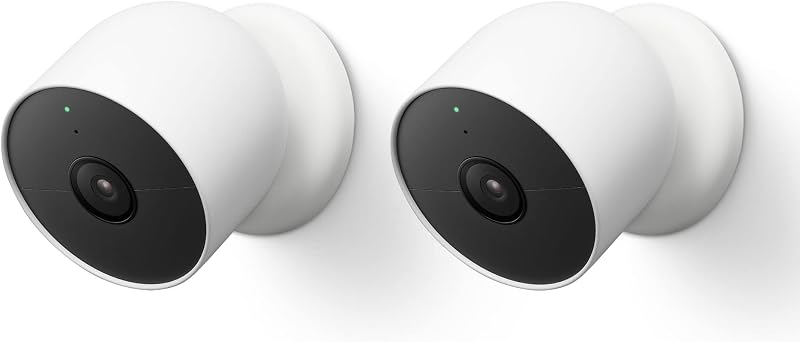 Google Nest Cam Outdoor Indoor Battery Security Camera 2 Pack