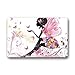 Roman's Doormat Personalize Decor Carpets ? Door Mats Butterfly Girl Doormats Top Fabric & Rubber Indoor Outdoor s Area Rugs Entryway Mats Non-Slip Rubber Backing 23.6in by 15.7 in