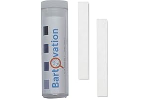 Restaurant Sanitizer Chlorine Test Paper, 10-200 ppm [Vial of 100 Paper Strips]