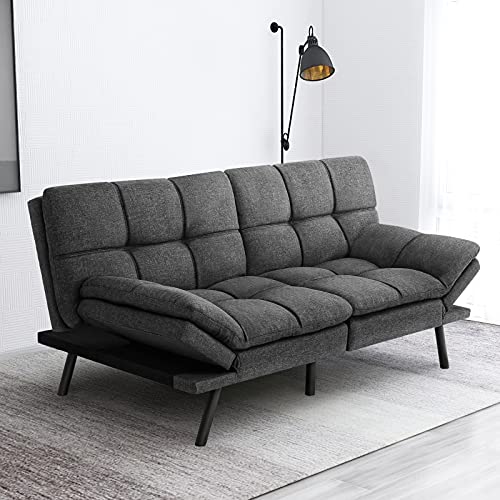 Futon Sofa Bed, Modern Stylish Convertible Futon Sleeper Couch Daybed