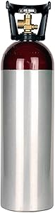 New 60 cu ft Aluminum Nitrogen Cylinder with CGA580 Valve